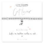 BRACCIALETTO LIFECHARM - LIFE IS BETTER WITH A CAT