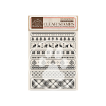 TIMBRO ACRILICO CLEAR STAMPS CM 14X18  STAMPERIA - CHRISTMAS BORDURE