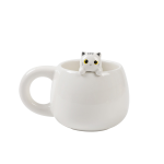 TAZZA IN CERAMICA CHARM GATTO BIANCO MUG - ITOTAL