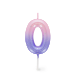 CANDELA PER TORTA LEGAMI - HAPPY BIRTHDAY CANDLE -  ROSA