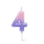CANDELA PER TORTA LEGAMI - HAPPY BIRTHDAY CANDLE -  ROSA