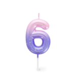 CANDELA PER TORTA LEGAMI - HAPPY BIRTHDAY CANDLE -  ROSA