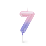 CANDELA PER TORTA LEGAMI - HAPPY BIRTHDAY CANDLE -  ROSA