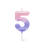 CANDELA PER TORTA LEGAMI - HAPPY BIRTHDAY CANDLE -  ROSA
