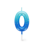 CANDELA PER TORTA LEGAMI - HAPPY BIRTHDAY CANDLE -  BLU