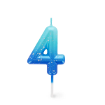 CANDELA PER TORTA LEGAMI - HAPPY BIRTHDAY CANDLE -  BLU
