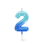 CANDELA PER TORTA LEGAMI - HAPPY BIRTHDAY CANDLE -  BLU