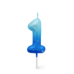 CANDELA PER TORTA LEGAMI - HAPPY BIRTHDAY CANDLE -  BLU