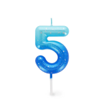 CANDELA PER TORTA LEGAMI - HAPPY BIRTHDAY CANDLE -  BLU
