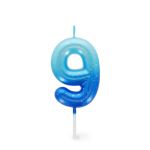 CANDELA PER TORTA LEGAMI - HAPPY BIRTHDAY CANDLE -  BLU