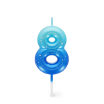 CANDELA PER TORTA LEGAMI - HAPPY BIRTHDAY CANDLE -  BLU