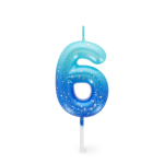 CANDELA PER TORTA LEGAMI - HAPPY BIRTHDAY CANDLE -  BLU