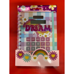 NOTEBOOK SPIRALATO TRI COASTAL CON CALCOLATRICE - DREAM 