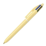 PENNA A SFERA BIC 4 COLORI PASTEL- GIALLO