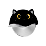 TAGLIA PIZZA A ROTELLA ITOTAL- BLACK CAT