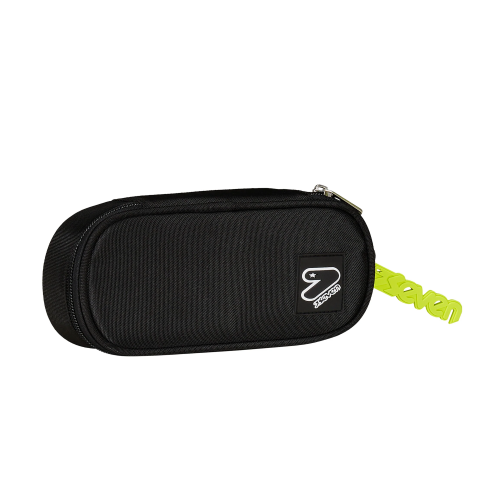 ASTUCCIO OVALE PORTAPENNE SEVEN - TECH LINE NERO
