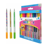 SET DA 13 PENNE GEL MULTICOLOR GLITTER/FLUO/RAINBOW MITAMA