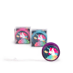 YOYO DELL'UNICORNO GLITTER CON LUCI- CELESTE