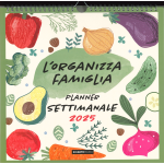 CALENDARIO DA PARETE ORGANIZZA FAMIGLIA 2025 - PLANNER SETTIMANALE 