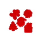 SET 5 FORMINE PER BISCOTTI CON TIMBRO - COOKIE TIME 