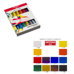 SET 12 ACRILICI AMSTERDAM - SERIE STANDARD 12 X 20 ML