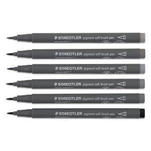SET 6 PENNARELLI SOFT PIGMENT STAEDTLER - PUNTA A PENNELLO 