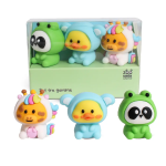 SET DI 3 GOMME DA SAGOMATE AD ANIMALETTI TINTA UNITA ZOO