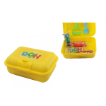 PORTA MERENDA + PASTA DA MODELLARE TINTA UNITA DOH - 2 COLORI 