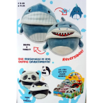 PELUCHE REVERSIBILE TINTA UNITA - ELEFANTE/BRADIPO