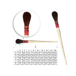 PENNELLO DA VINCI BOMBASINO OVALE SERIE 450 - PELO DI CAPRA NERA - N.2