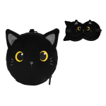CUSCINO DA VIAGGIO CON MASCHERINA ITOTAL - BLACK CAT