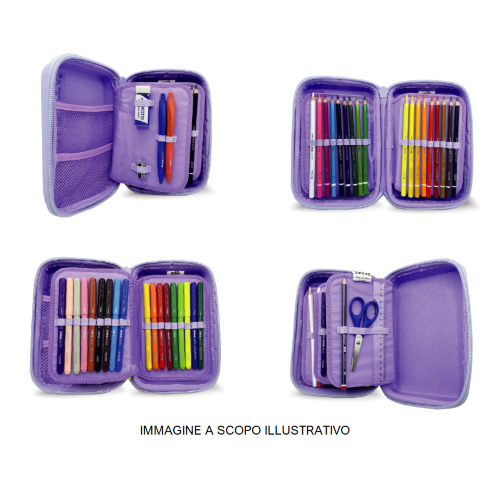 ASTUCCIO RIGIDO 1 ZIP ONE TIME TINTA UNITA - FUCSIA