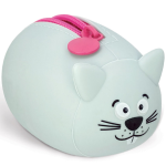 PORTAMONETE SILICONE CON CHIUSURA ZIP 10X5X6 - CONIGLIO