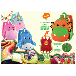 ZAINO ASILO IN NEOPRENE PLUS 3D TINTA UNITA KIDS CON FLAP - IPPOPOTAMO