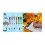 PENNA CON TOPPER 10 COLORI TINTA UNITA FRUIT COLLECTION
