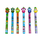 PENNA CANCELLABILE A SCATTO CON TOPPER TINTA UNITA FRUIT COLLECTION 