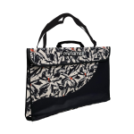 VALIGETTA IN TESSUTO CON TRACOLLA A3 BOY/GIRL MITAMA - BLACK/WHITE FLOWERS