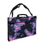 VALIGETTA IN TESSUTO CON TRACOLLA A3 BOY/GIRL MITAMA - MACCHIE MISCELATE FUCSIA/VIOLA