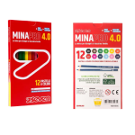 SCATOLA DA 12 PASTELLI MINAPRO 4.0 CON SPAZIO NOME SEVEN