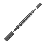 PENNARELLO LUMOCOLOR PERMANENT DUO STAEDTLER DOPPIA PUNTA M-F NERO