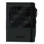 DIARIO AGENDA SMEMORANDA ALL BLACK 12 MESI 2025/2026
