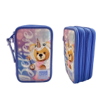 ASTUCCIO 3 ZIP TINTA UNITA YOUNG - BELIEVE 