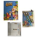 DIARIO DATATO STUMBLE GUY 2025/26 CON ACCESSORI - PERSONAGGI SU SFONDO BLU 