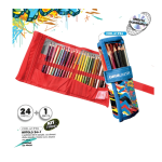 ASTUCCIO A ROTOLO DA 24+1 MATITA HB TINTA UNITA YOUNG BOY - ROBOT DINO
