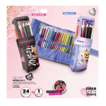 ASTUCCIO A ROTOLO DA 24+1 MATITA HB TINTA UNITA YOUNG GIRL - ORSETTO ANGEL