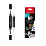 ASTUCCIO 2 MARKER SHAKE & PAINT BLACK EDITION FABER-CASTELL - BIANCO E NERO