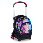 ZAINO TROLLEY SEVEN FLEX 3 RUOTE - WRITE DOWN ROSA