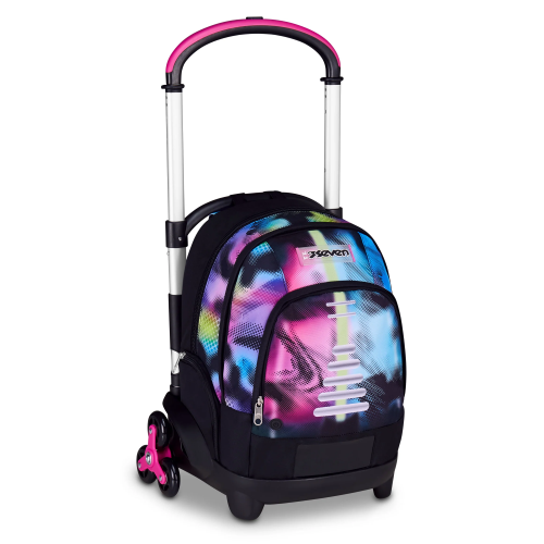 ZAINO TROLLEY SEVEN FLEX 3 RUOTE - WRITE DOWN ROSA