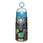 BORRACCIA DA 460 ML IN ACCIAIO SJ GANG - DRAGO GRIGIO