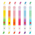 SET DI 6 EVIDENZIATORI A DOPPIA PUNTA - MEOW
